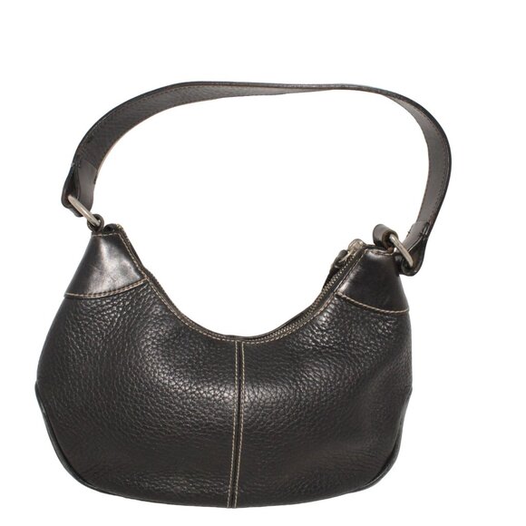 Dooney & Bourke Black Classic Daily Leather Hobo Bag Shoulder Purse Lined Zipper - Picture 2 of 10